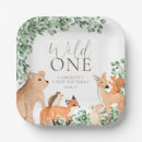 Search for botanical paper plates Woodland animals
