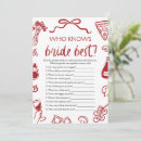 Search for who knows the couple best Bride