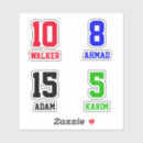 Search for large number stickers Names