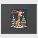 Search for giraffe christmas wrapping paper Funny