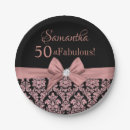 Search for rose gold paper plates 50th birthday