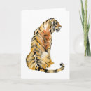 Search for tiger cards Watercolor