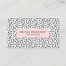 Search for dot print business cards Makeup artist