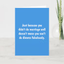 Search for funny divorce cards Marriage