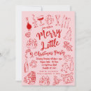 Search for merry little christmas invitations Pink and red