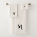 Search for black and white stripes bath towels Monogrammed
