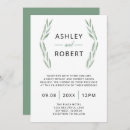 Search for olive branch wedding invitations Minimalist