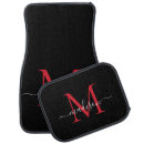Search for black and red car floor mats Monogrammed