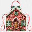 Search for gingerbread aprons Red