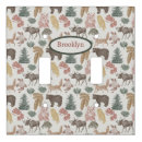 Search for woodland animals nursery light switch covers Fox