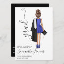 Search for blue and white graduation invitations Elegant