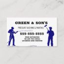 Search for pressure washing business cards Blue