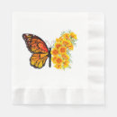 Search for poppy flower napkins Butterfly