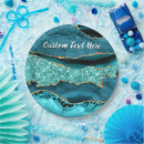 Search for teal and gold plates Blue