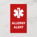 Search for allergy business cards Medical