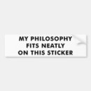 Search for philosophical bumper stickers Humor