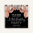 Search for 60th birthday guest book notebooks Pink