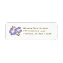 Search for purple return address labels Flower