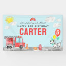 Search for firefighter banners Boy birthday