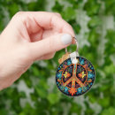 Search for peace sign keychains Hippy