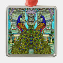 Search for stained glass birds ornaments Peacock