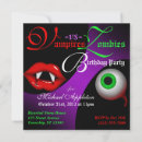 Search for vampire halloween invitations Red