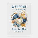 Search for pumpkin welcome signs Blue