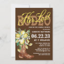 Search for rodeo bridal shower invitations Modern