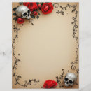 Search for skull stationery paper Goth