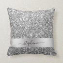 Search for silver pillows Glitter