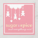 Search for sugar and spice invitations Pink