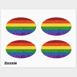 glitter rainbow Sticker