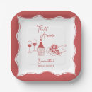 Search for wine paper plates Hand drawn