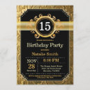 Search for golden girls invitations Black and gold