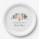 Search for bridal shower paper plates Floral
