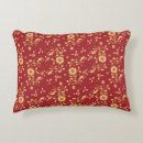 Search for red and gold pillows Leaves