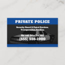 Search for private security business cards Criminal