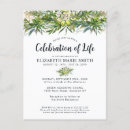 Search for pink funeral invitations Celebration of life