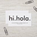 Search for bilingual business cards Translator