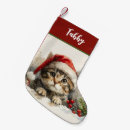 Search for tabby cat christmas stockings Animals