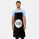 Search for funny men aprons Black