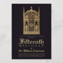 Search for 15 boy birthday invitations Black