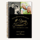 Search for 60th anniversary guest books Black and gold