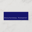 Search for occupational therapy business cards Blue