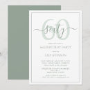 Search for green 60th birthday invitations Elegant
