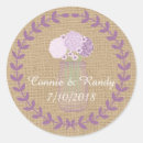Search for mason jar wedding stickers Purple