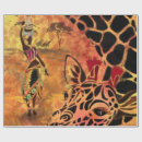 Search for giraffe wrapping paper Africa
