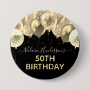 Search for adult birthday buttons Gold
