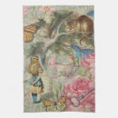 Search for alice in wonderland kitchen towels Cheshire cat