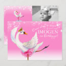 Search for swan 1st birthday invitations Ballerina